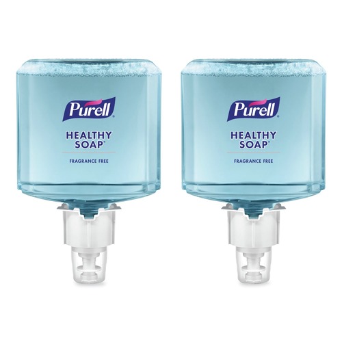 Soap Refills | PURELL 5072-02 HEALTHY SOAP 1,200 mL Gentle and Free Foam For ES4 Dispensers - Fragrance-Free (2/Carton) image number 0