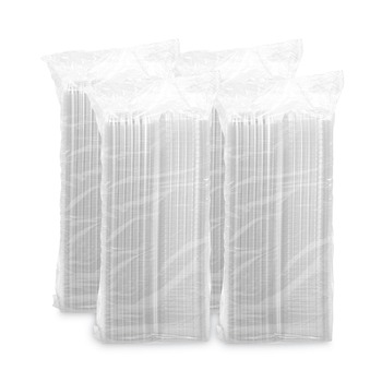 Dart C53PST1 ClearSeal 5.4 in. x 5.3 in. x 2.6 in. 13.8 oz. Hinged-Lid Plastic Sandwich Containers - Clear (500/Carton)