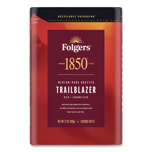 Coffee - Caffeinated | Folgers 2550062881 12 oz Bag Trailblazer Coffee image number 0