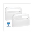 Toilet Seat Cover Dispensers | Boardwalk BWKKD100 16 in. x 3 in. x 11.5 in. Toilet Seat Cover Dispenser - White (2/Box) image number 3