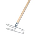 Handles & Braces | Boardwalk BWK1492 0.94 in. Diameter x 48 in. Length Wedge Dust Mop Head Frame/Lacquered Wood Handle - Natural image number 1