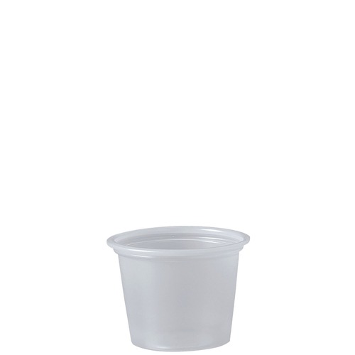 Cups | Dart P100N 1 oz. Polystyrene Portion Cups - Translucent (2500/Carton) image number 0