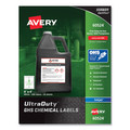 Perforated Roll & Hand Towels | Avery 60524 UltraDuty 4 in. x 4 in. GHS Chemical Waterproof and UV Resistant Labels - White (200/Pack) image number 0