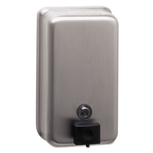 Soap Dispensers | Bobrick B-2111 ClassicSeries 4.75 x 3.5 x 8.13 Surface-Mounted Soap Dispenser - Stainless Steel image number 0