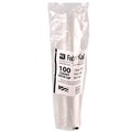 Cup Lids | Fabri-Kal 9508068 Kal-Clear/Nexclear Flat Lid with No Slot Plastic Drink Cup Lids Fits 9 oz. to 10 oz. Cold Cups - Clear (2500/Carton) image number 2