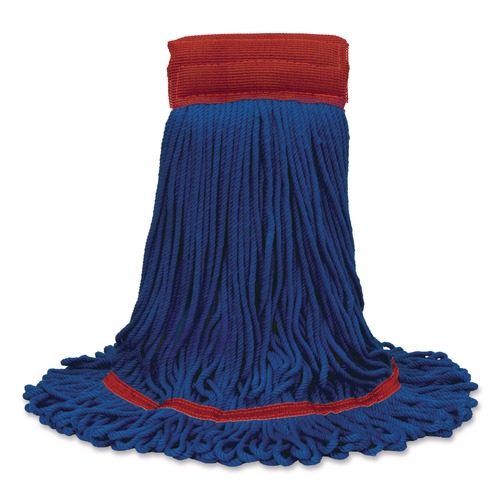 Mop Heads | Nexstep Commercial Products 97207 MaxiPlus Microfiber Loop-End Mop, Microfiber, 24 oz, Blue image number 0
