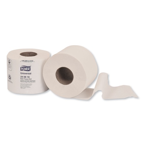 Perforated Roll & Hand Towels | Tork 240616 2-Ply Septic Safe Bath Tissue - White (48/Carton) image number 0
