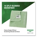 Cleaning Cloths & Wipes | Unger MF400 16 in. x 15 in. SmartColor Microfiber MicroWipes - Green (10/Pack) image number 5
