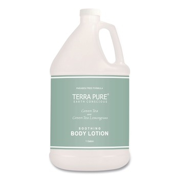 Diversified Hospitality Solutions 002270EA Terra Pure 1-Gallon Bottle Lotion - Green Tea and Lemongrass Scent