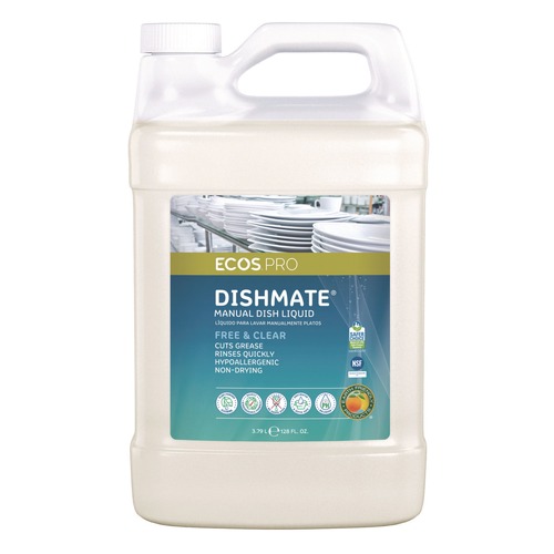 Dishwashing Detergents | ECOS PRO PL9721/04 Dishmate 128 oz. Bottle Manual Dish Liquid image number 0