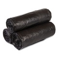 High-Density Trash Bags | Inteplast Group VALH4348K22 High-Density 60 Gallon 43 in. x 46 in. Commercial Can Liners - Black (150/Carton) image number 0