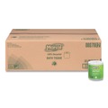 Perforated Roll & Hand Towels | Marcal 6079 2 Ply 100% Recycled Septic Safe Bath Tissues - White (48/Carton) image number 2