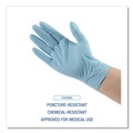 Janitorial Disposable & Single Use Gloves | Boardwalk 382XSCTA 9.5 in. 5 mil Disposable Examination Nitrile Gloves - X-Small/Blue (1000/Carton) image number 7