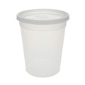 Food Containers & Lids | Pactiv Corp. YSD2532 Newspring DELItainer 4.55 Diameter x 5.55 h 32 oz Plastic Microwavable Container - Clear (240/Carton) image number 0