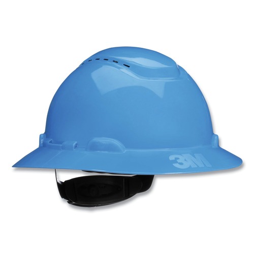 Head & Face Protection | 3M H-803SFV-UV H-800 SecureFit H-Series 4-Point Pressure Diffusion Ratchet Suspension Vented Hat with UV Indicator - Blue image number 0