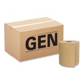 Perforated Roll & Hand Towels | GEN G1825 8 in. x 800 ft. 1 Ply Hardwound Towels - Brown (6/Carton) image number 1