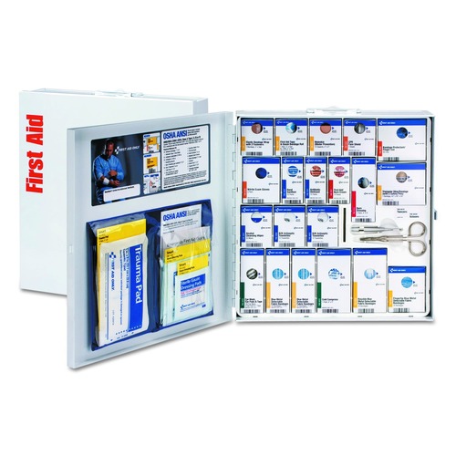 First Aid Kits | First Aid Only FAO746006021 SmartCompliance No Medication Metal Case Food Service First Aid Kit for 50 People (260-Pieces/Kit) image number 0
