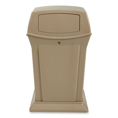 Outdoor Waste Receptacles | Rubbermaid Commercial FG843088BEIG Ranger 35-Gallon Fire-Safe Structural Foam Container - Beige image number 0
