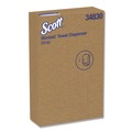 Towel Dispensers | Scott 34830 9.88 in. x 2.88 in. x 13.75 in. Control Slimfold Towel Dispenser - White image number 2