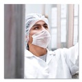 Hairnets & Hair Restraints | AmerCareRoyal RP110NWP 21 in. Pleated Polypropylene Latex-Free Operating Room Cap - White (1000/Carton) image number 4