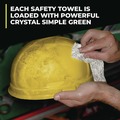 Cleaning Cloths & Wipes | Simple Green 3810000613351 10 in. x 11 3/4 in. 1-Ply Safety Towels - Unscented (75/Canister, 6 Canisters/Carton) image number 5