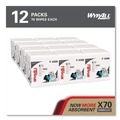 Perforated Roll & Hand Towels | WypAll 41200 X70 1/4-Fold 12-1/2 in. x 12 in. Cloths - White (76/Pack 12 Packs/Carton) image number 2