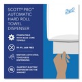 Towel Dispensers | Scott 34348 12.66 in. x 9.18 in. x 16.44 in. Pro Electronic Hard Roll Towel Dispenser - Smoke (1/Carton) image number 10