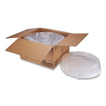 WNA WNA A18PETDM 18 in. Diameter x 2.75 in. Caterline Plastic Dome Lids - Clear (25/Carton)