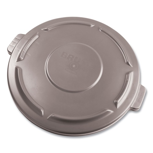 Waste Receptacle Lids | Rubbermaid Commercial FG263100GRAY 22.25 in. BRUTE Self-Draining Flat Top Lids for 32 gal. Round BRUTE Containers - Gray image number 0