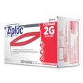 Resealable Bags | Ziploc 682253 2 Gallon 1.75 mil. 15 in. x 13 in. Double Zipper Storage Bags - Clear (100/Carton) image number 3