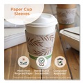 Cup Sleeves | World Centric SL-PA-ME Hot Cup Sleeves Fits 8 oz. Cups - Natural (1000/Carton) image number 1