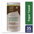 Perforated Roll & Hand Towels | Seventh Generation 13720 2-Ply 11 x 9 Natural Unbleached 100 Percent Recycled Paper Kitchen Towel Rolls (120-Sheets/Roll) image number 4