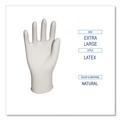Food Service Disposable & Single Use Gloves | Boardwalk BWK345XLCT 4.4 mil 9.5 in. Long Powder-Free General-Purpose Latex Gloves - Extra Large, Natural (100/Box, 10 Boxes/Carton) image number 6