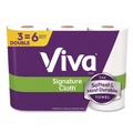 Perforated Roll & Hand Towels | Viva 56530 5.1 in. x 11 in. 1-Ply Signature Cloth Choose-A-Sheet Kitchen Roll Paper Towels - White (8/Carton) image number 1