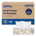 Facial Tissues | Kleenex 03076 2-Ply Facial Tissue for Business - White (12 Boxes/Carton) image number 0