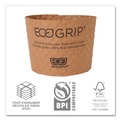 Cup Sleeves | Eco-Products EG-2000 Ecogrip Hot Cup Sleeves - Renewable and Compostable (1300/Carton) image number 3