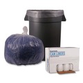 Low-Density Trash Bags | Boardwalk X6639SCKR01 33 in. x 39 in. 33 gal. 1.1 mil. Recycled Low-Density Polyethylene Can Liners - Clear (10 Bags/Roll, 10 Rolls/Carton) image number 3