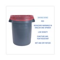 Low-Density Trash Bags | Boardwalk A6639PRK 33 in. x 39 in. 1.3 mil 33 gal. Linear Low Density Health Care Trash Can Liners - Red (150/Carton) image number 3