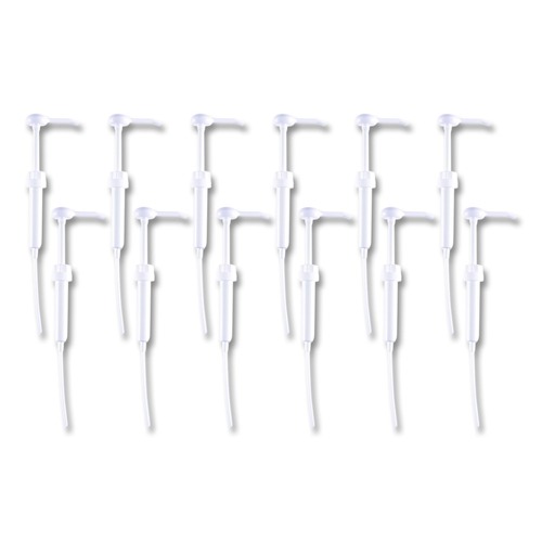  | Boardwalk 516160 1 oz 12 in. Tube Plastic Siphon Pump for 1 Gallon Bottles - White (12/Carton) image number 0