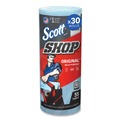 Perforated Roll & Hand Towels | Scott 75130 9.4 in. x 11 in. Standard Shop Towels - Blue (55/Roll 30 Rolls/Carton) image number 6