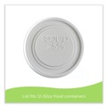 Food Containers & Lids | Eco-Products EP-BRSCLID-L Evolution World EcoLid 25 Percent Recycled Food Container Lid Fits 12 to 32 oz Containers - White (500/Carton) image number 3