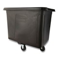 Carts & Trucks | Rubbermaid Commercial FG461200BLA 400 lbs. Capacity 12 cu-ft. Polyethylene/Metal Frame Medium-Density Cube Truck - Black image number 2