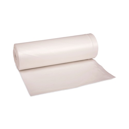 High-Density Trash Bags | Boardwalk V8046ENKR01 40 in. x 46 in. 45 gal. 19 mic High-Density Can Liners - Natural (150/Carton) image number 0