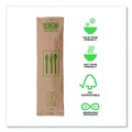 Cutlery Kits | Eco-Products EP-S215 General Purpose Fork/Knife/Napkin/Spoon Wood Cutlery - Natural (500/Carton) image number 3