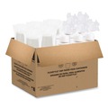 Food Containers & Lids | SOLO KHSB12A-2050 12.1 oz 3.6 in. Diameter Flexstyle Plastic Food Lid Container - White (250/Carton) image number 0