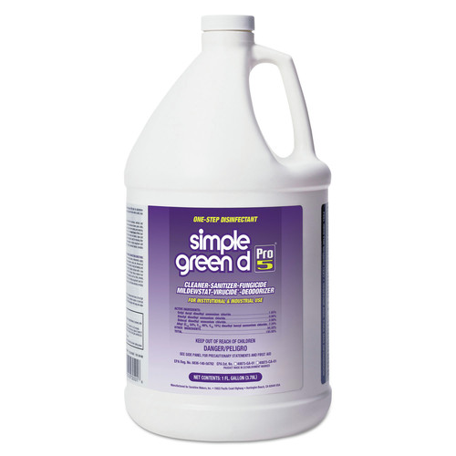 Disinfecting & Cleaning Solutions | Simple Green 3410000430501 1 gal. D Pro 5 Disinfectant Bottle (4/Carton) image number 0