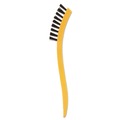 Brushes | Rubbermaid Commercial FG9B5600BLA 2.5 in. Brush 8.5 in. Handle Synthetic-Fill Tile and Grout Brush - Black/Yellow image number 1