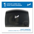 Toilet Tissue Dispensers | Scott 09602 Essential Coreless Jumbo Roll 14.25 in. x 6 in. x 9.75 in. Tissue Dispenser for Business - Black image number 1