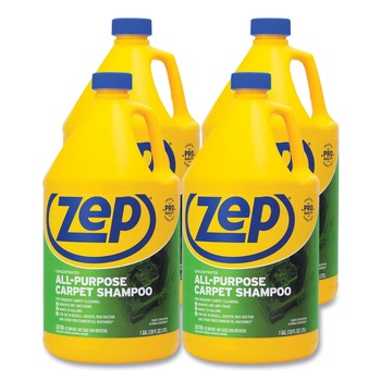 Zep Commercial ZUCEC128 1 gal. Concentrated All-Purpose Carpet Shampoo - Unscented (4/Carton)