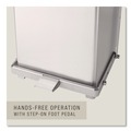 Waste Receptacles | Rubbermaid Commercial FGST24SSPL 13 gal. Defenders Heavy-Duty Steel Step Can - Stainless Steel image number 2